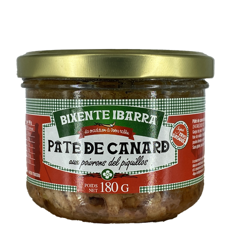 Paté de canard aux piquillos - Bixente Ibarra - 180gr
