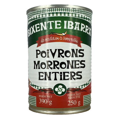Poivrons Rouges Morrones entiers - Bixente Ibarra - 390gr